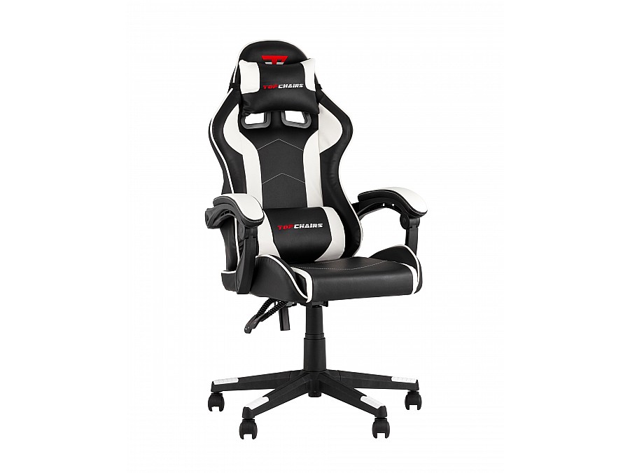 Кресло спортивное TopChairs Shadow черно-белый