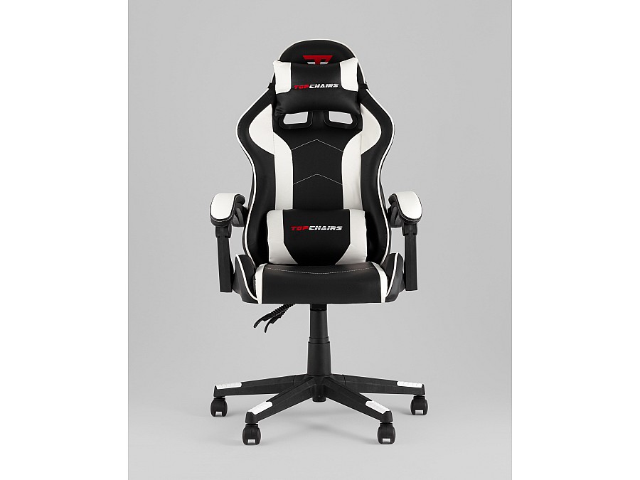 Кресло спортивное TopChairs Shadow черно-белый