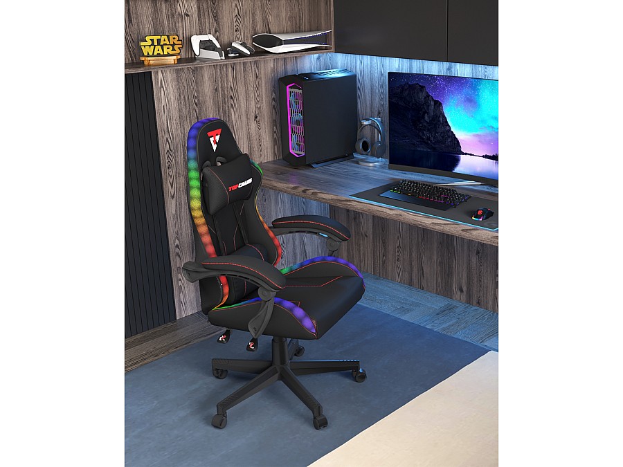Кресло спортивное TopChairs Druid черный