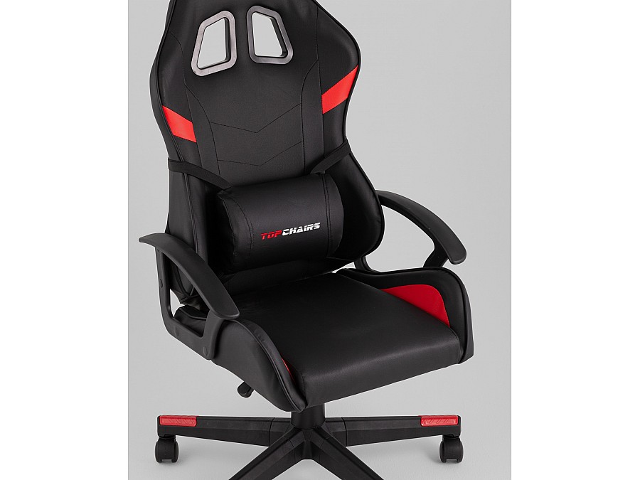 Кресло спортивное TopChairs Warden черно-красный