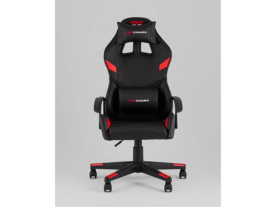 Кресло спортивное TopChairs Warden черно-красный