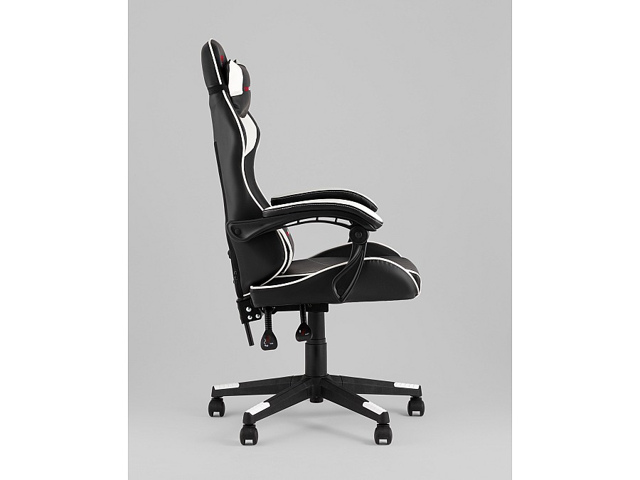 Кресло спортивное TopChairs Shadow черно-белый