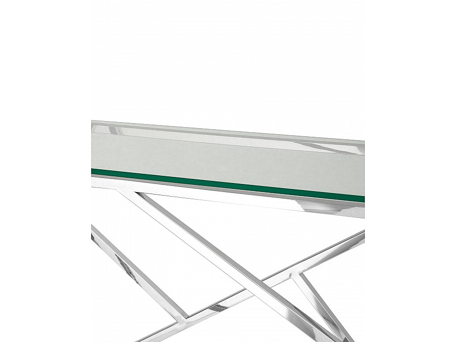 Консоль АРТ ДЕКО 115*30 серебро