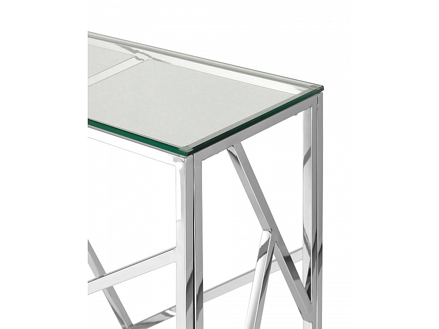 Консоль АРТ ДЕКО 115*30 серебро