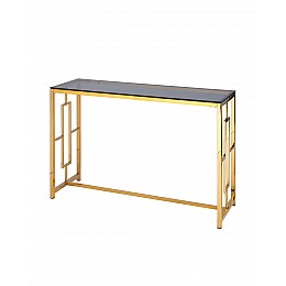 Консоль БРУКЛИН 120*40 золото стекло smoke