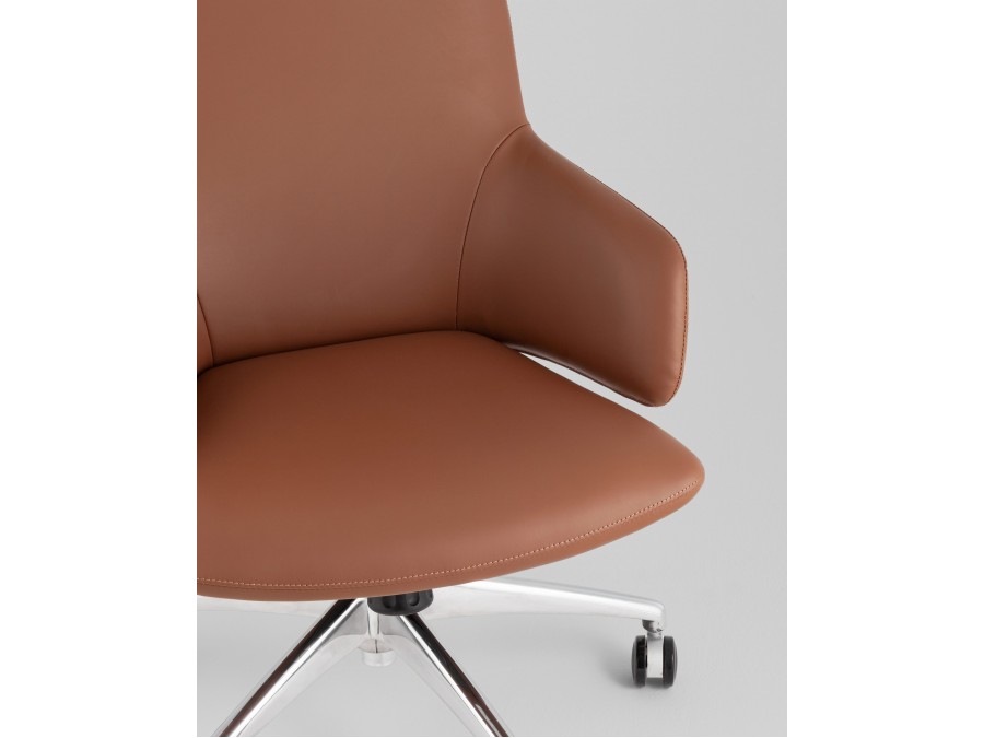 Кресло руководителя TopChairs Bow шоколадный