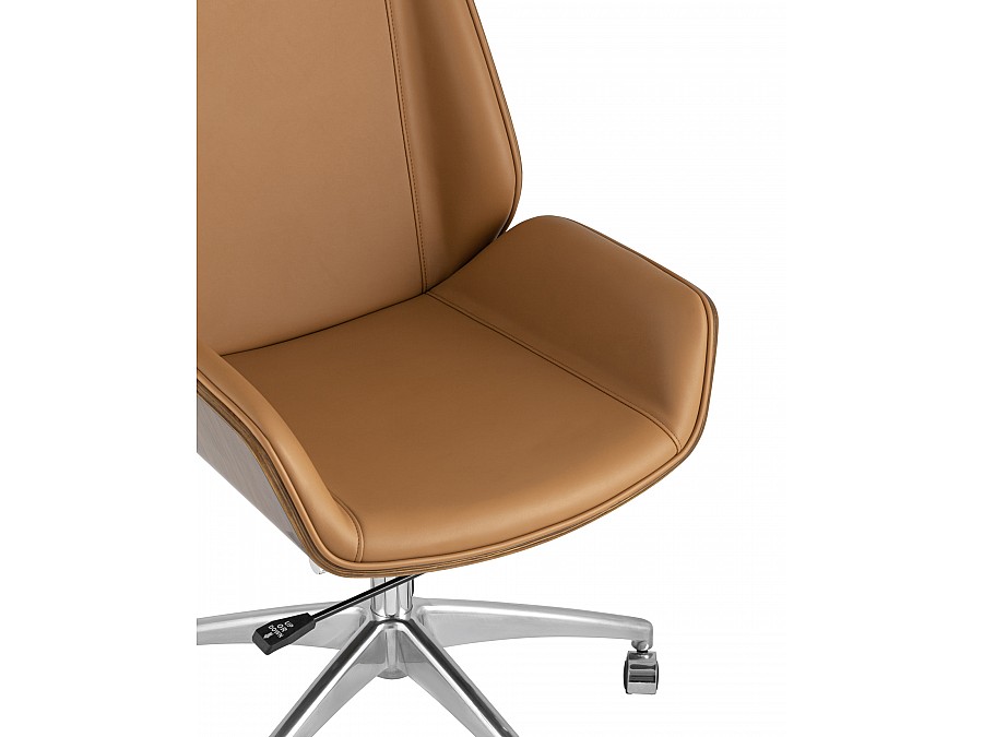 Кресло руководителя TopChairs Crown коричневое