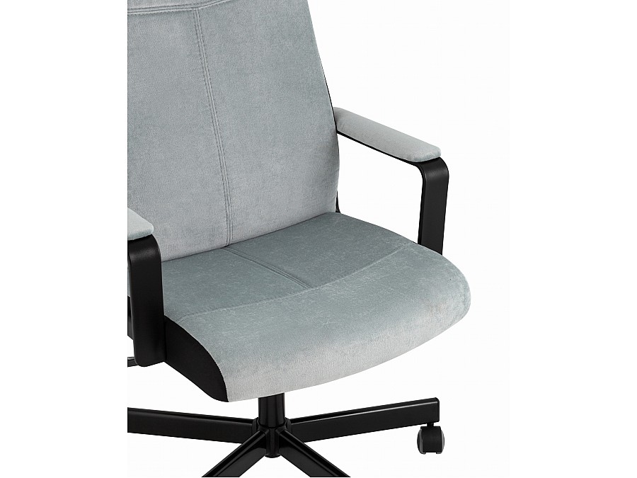 Кресло руководителя TopChairs ST-DOMINGO серо-голубой