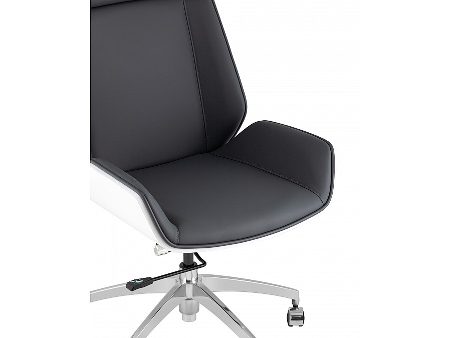 Кресло руководителя TopChairs Crown SN серо-голубой