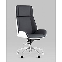 Кресло руководителя TopChairs Crown SN серо-голубой