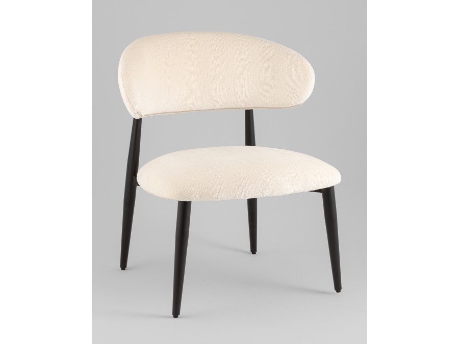 Кресло лаунж Ayla молочный