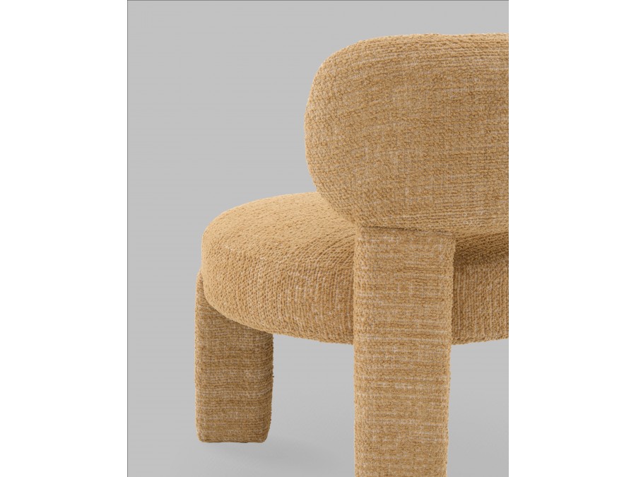 Кресло лаунж Fani горчичный