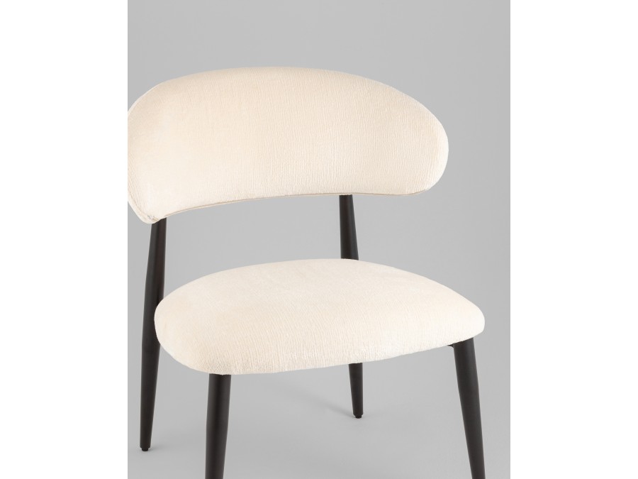 Кресло лаунж Ayla молочный