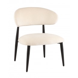 Кресло лаунж Ayla молочный