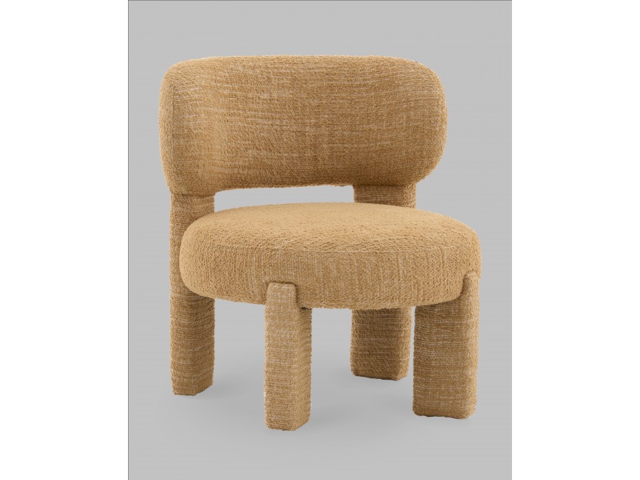 Кресло лаунж Fani горчичный