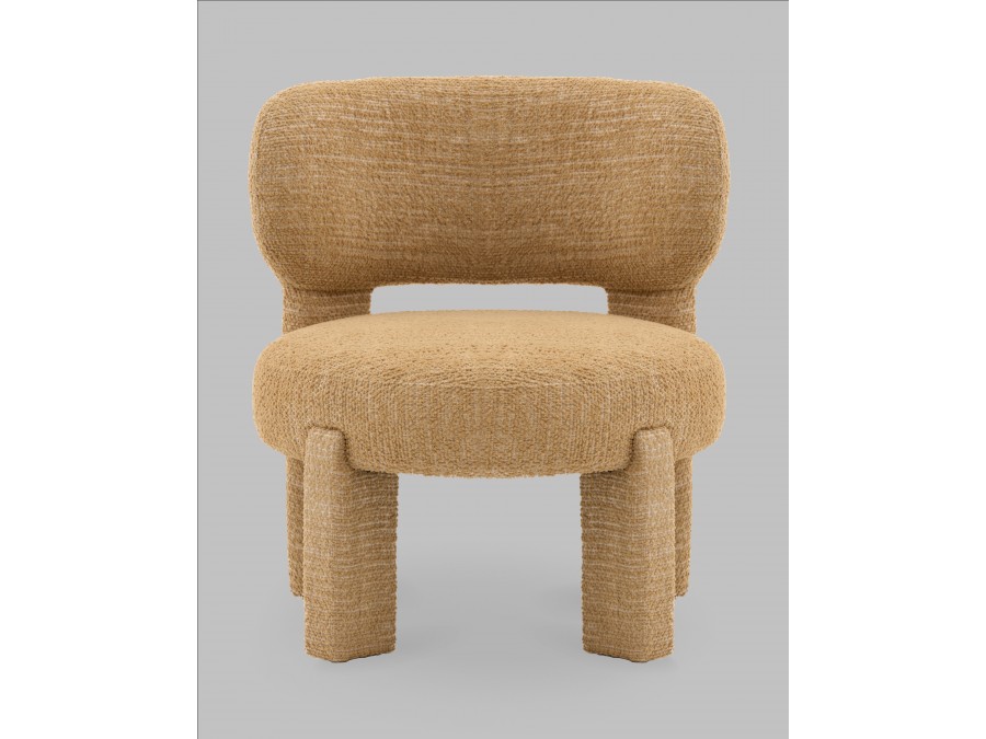 Кресло лаунж Fani горчичный