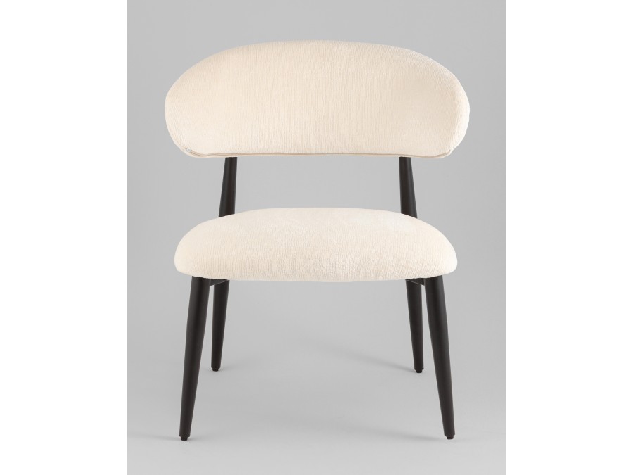 Кресло лаунж Ayla молочный