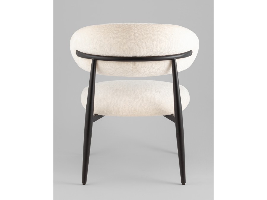 Кресло лаунж Ayla молочный