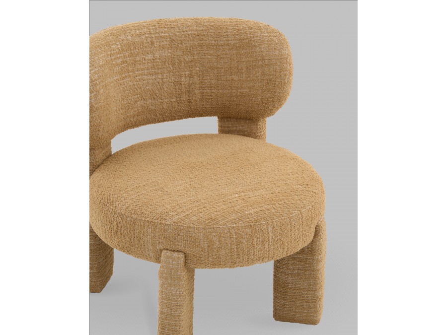 Кресло лаунж Fani горчичный