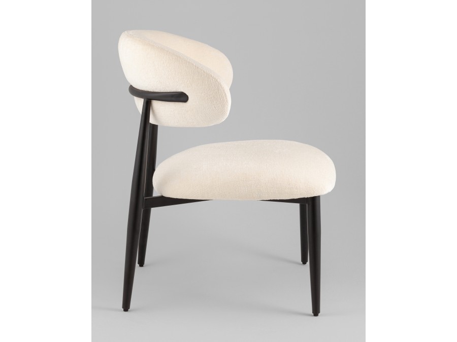 Кресло лаунж Ayla молочный