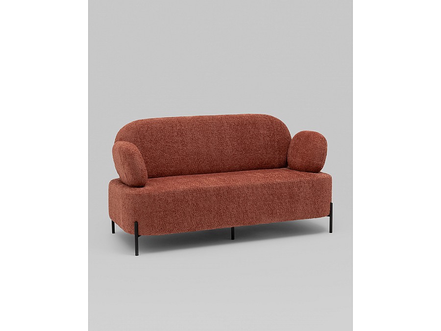 Диван Кэнди ткань букле коралловый