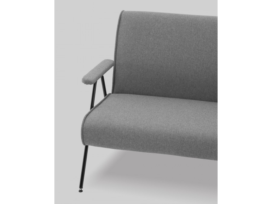 Диван Эндино рогожка серый