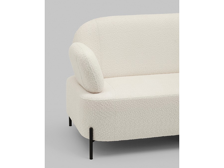 Диван Кэнди ткань букле белый