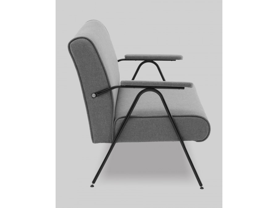 Диван Эндино рогожка серый