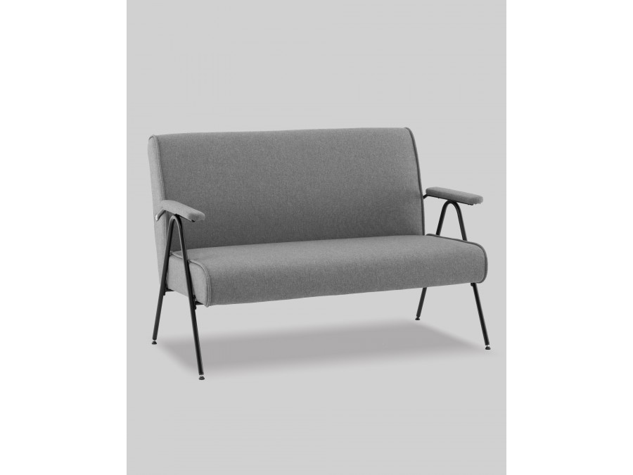 Диван Эндино рогожка серый