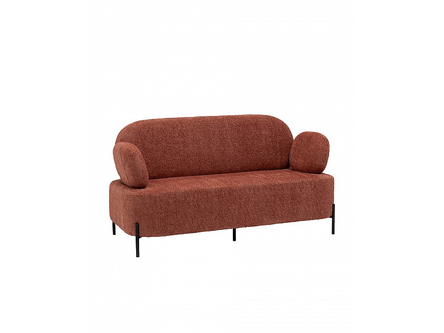 Диван Кэнди ткань букле коралловый