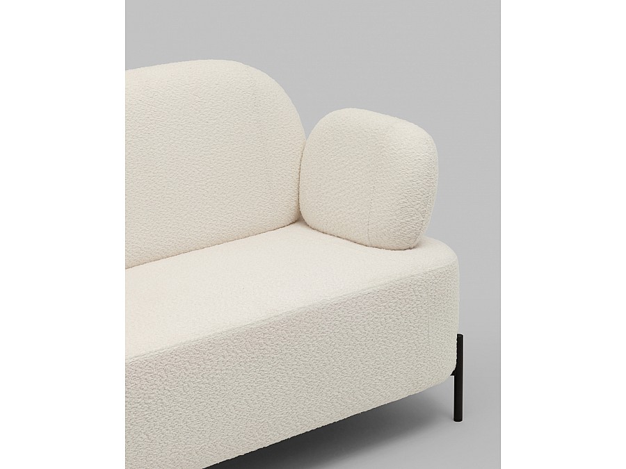 Диван Кэнди ткань букле белый