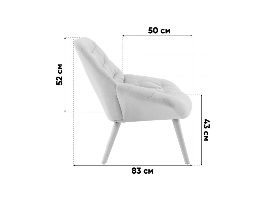 Кресло Олби Страйпс тёмно-бирюзовый