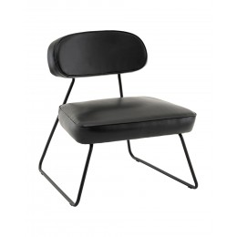 Кресло Kate new ткань экокожа чёрный