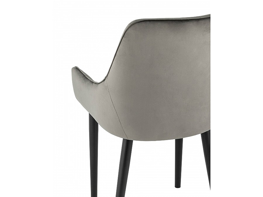 Стул Джоан велюр тёмно-серый