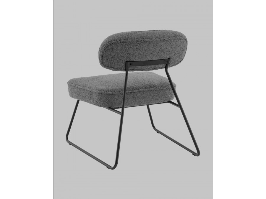 Кресло Kate new ткань букле темно-серый