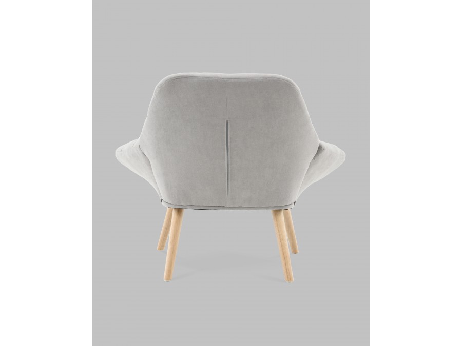 Кресло Олби Страйпс светло-серый