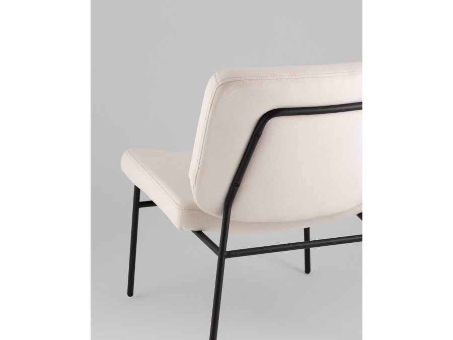 Кресло Эбигейл велюр молочный