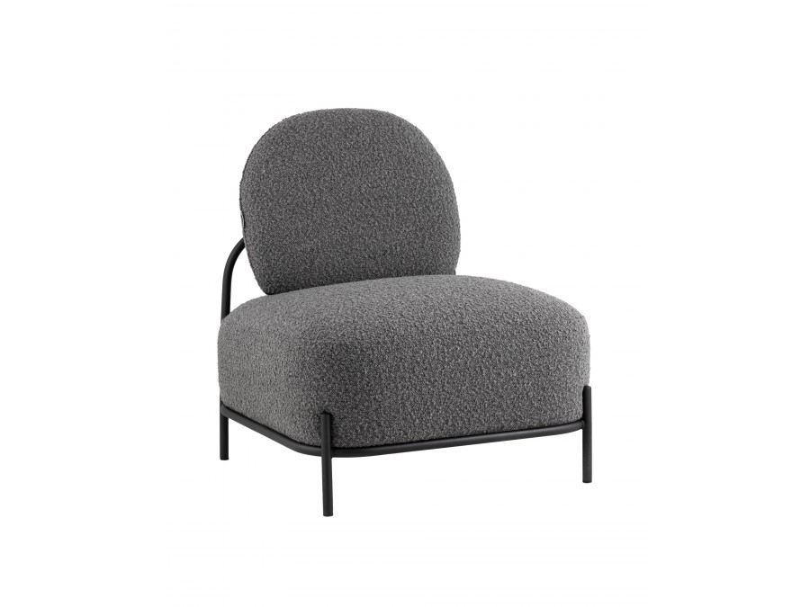 Кресло Стоун new ткань букле тёмно-серый