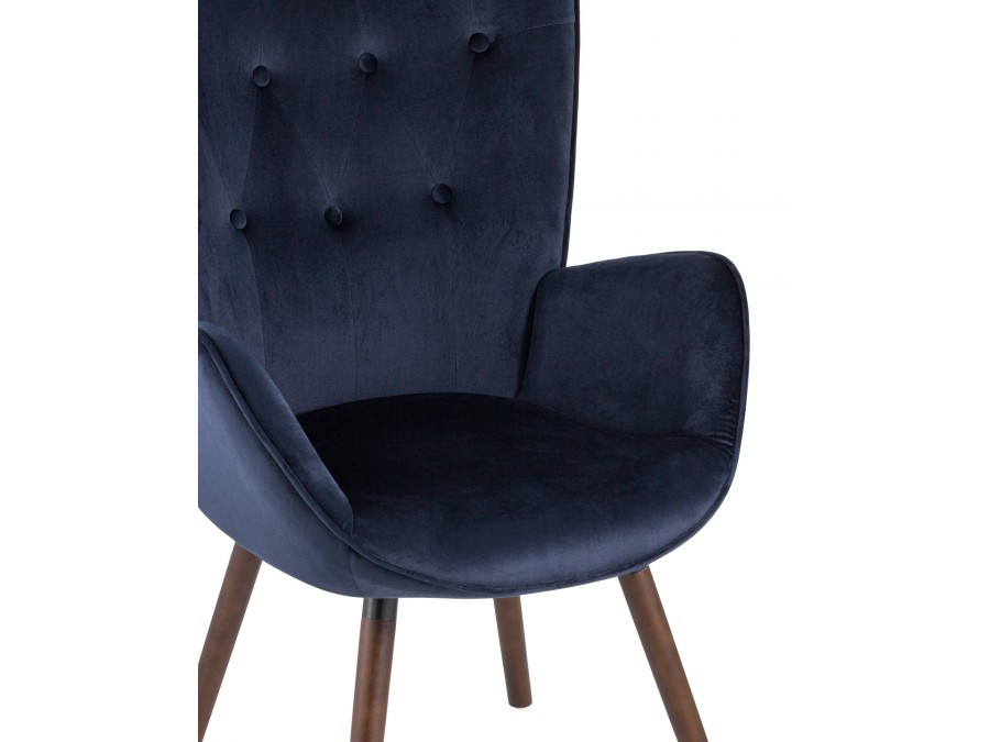 Стул Гранд велюр синий