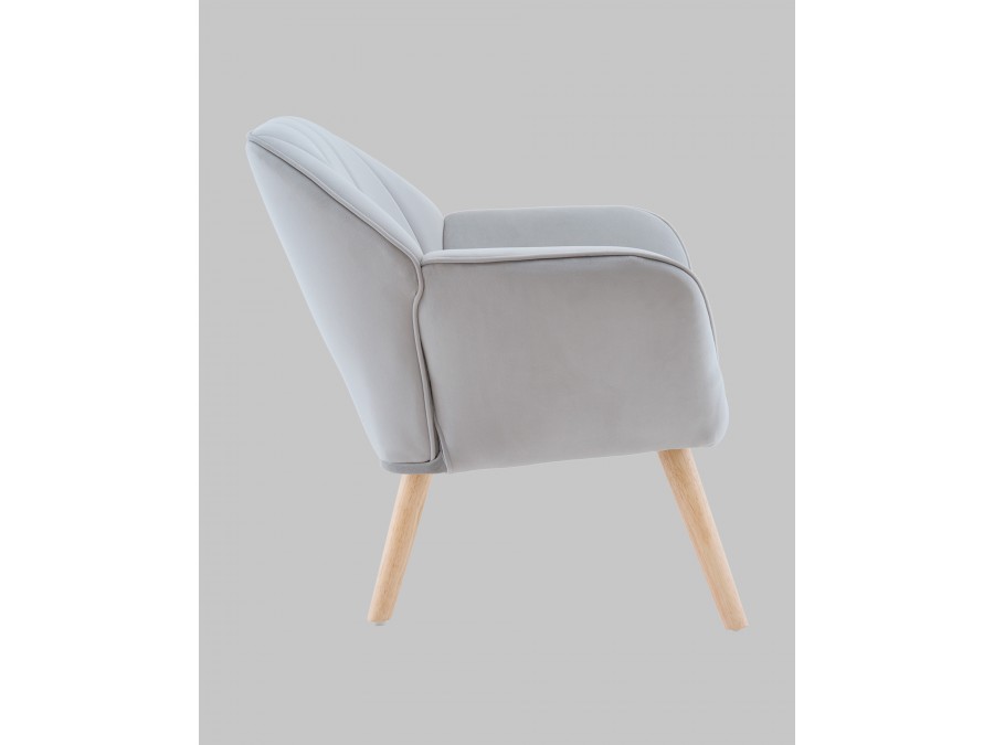 Кресло Руди серебристый