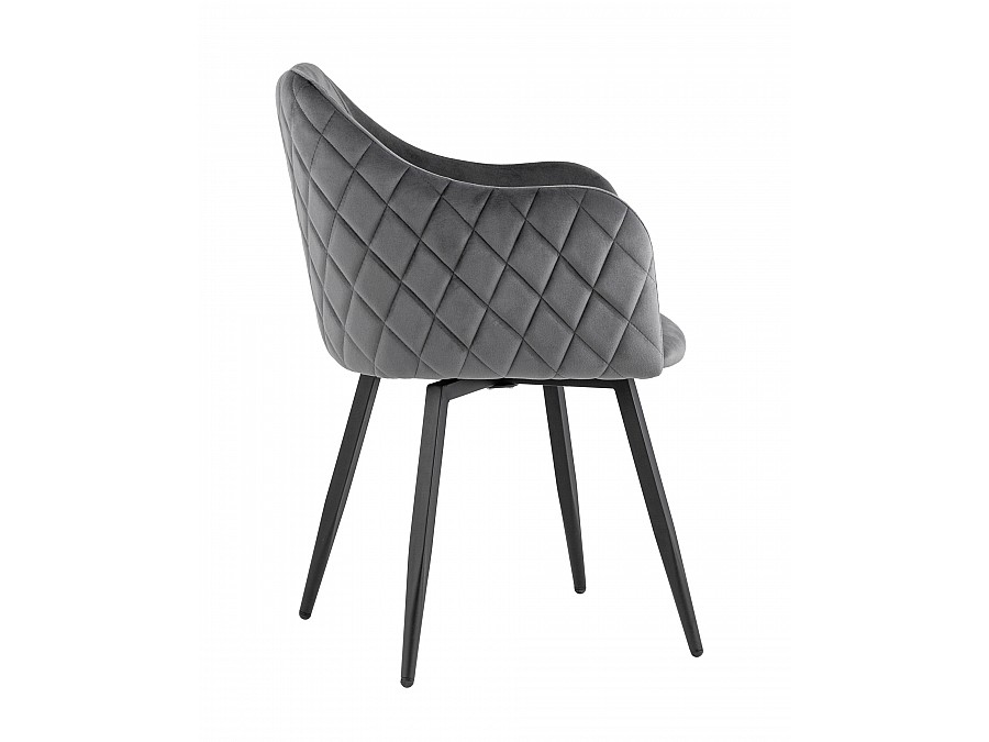 Стул Ника вращающийся велюр серый