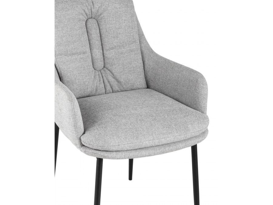 Кресло Саманта рогожка светло-серый