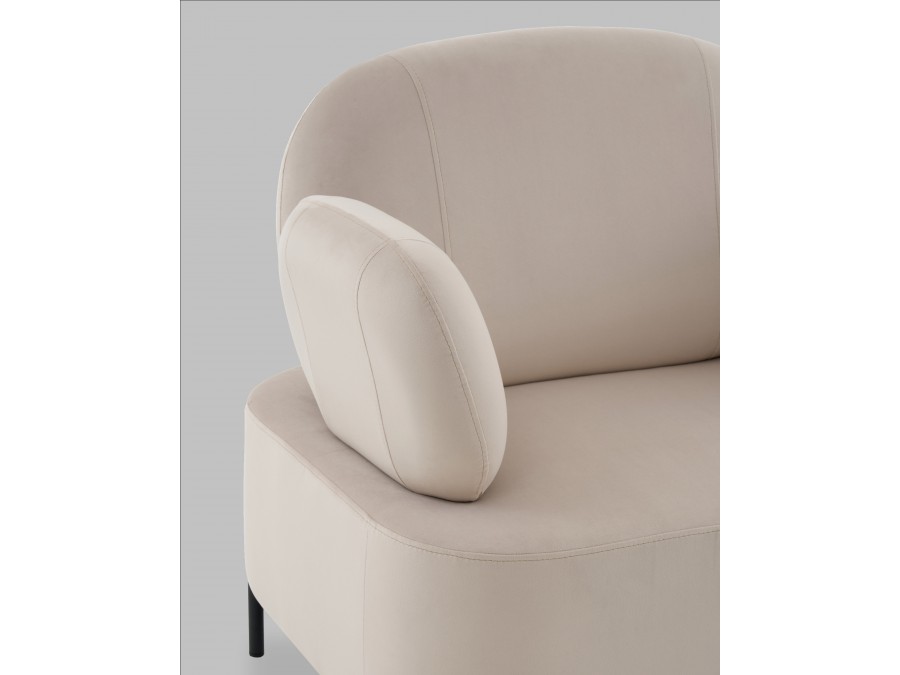 Кресло Кэнди велюр бежевый