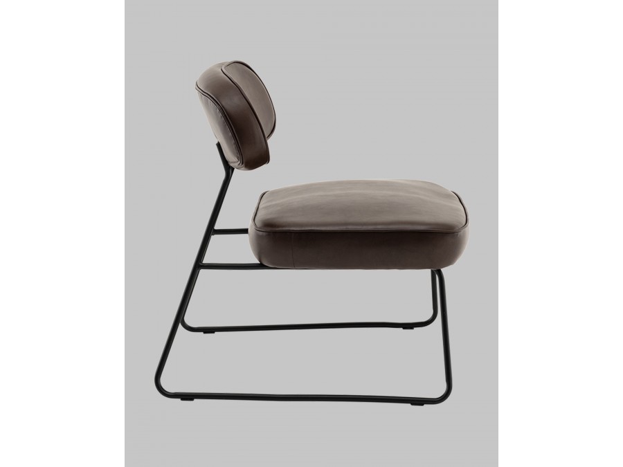 Кресло Kate new ткань экокожа коричневый