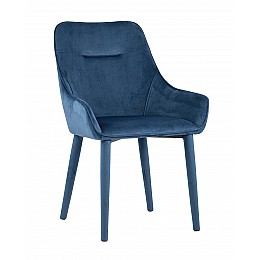 Стул Диана сине-зеленый ножки велюр