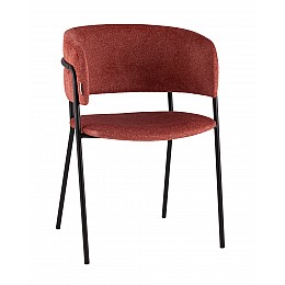 Кресло Нэлли New буклированный велюр терракотовый