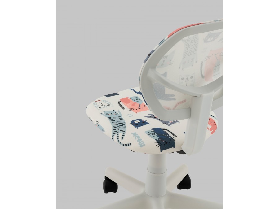 Кресло ЛОЛО Cats пластик белый