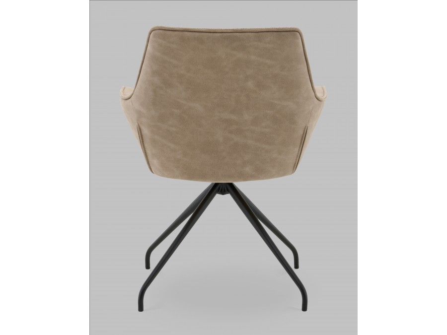 Кресло вращающееся Кимберли рогожка/замша бежевый