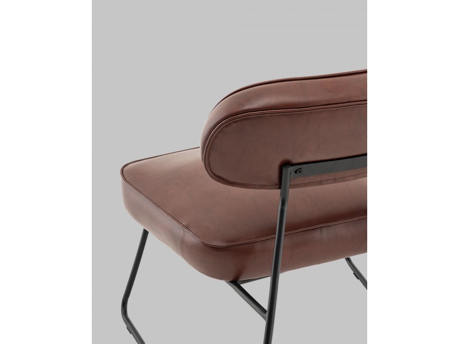 Кресло Kate new ткань экокожа бордово-коричневый