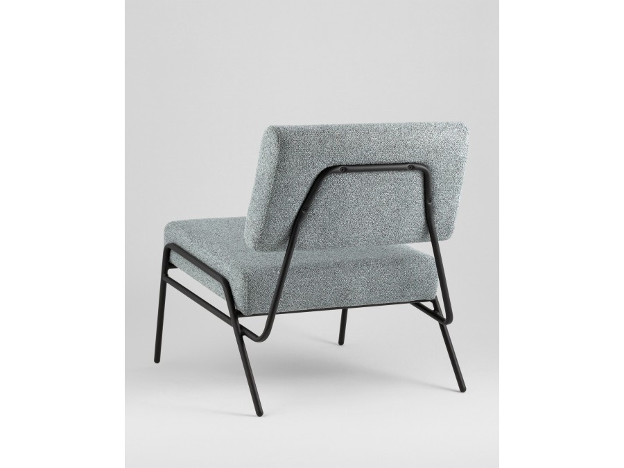 Кресло Теллинг шенилл серо-синий